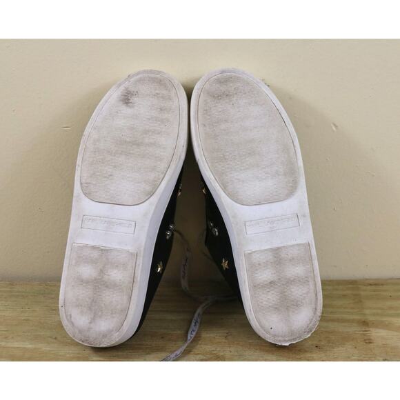 Karl Lagerfeld Paris Womens Shoes 6M Black Leather Cordelia Mules Sneakers - Picture 4 of 10